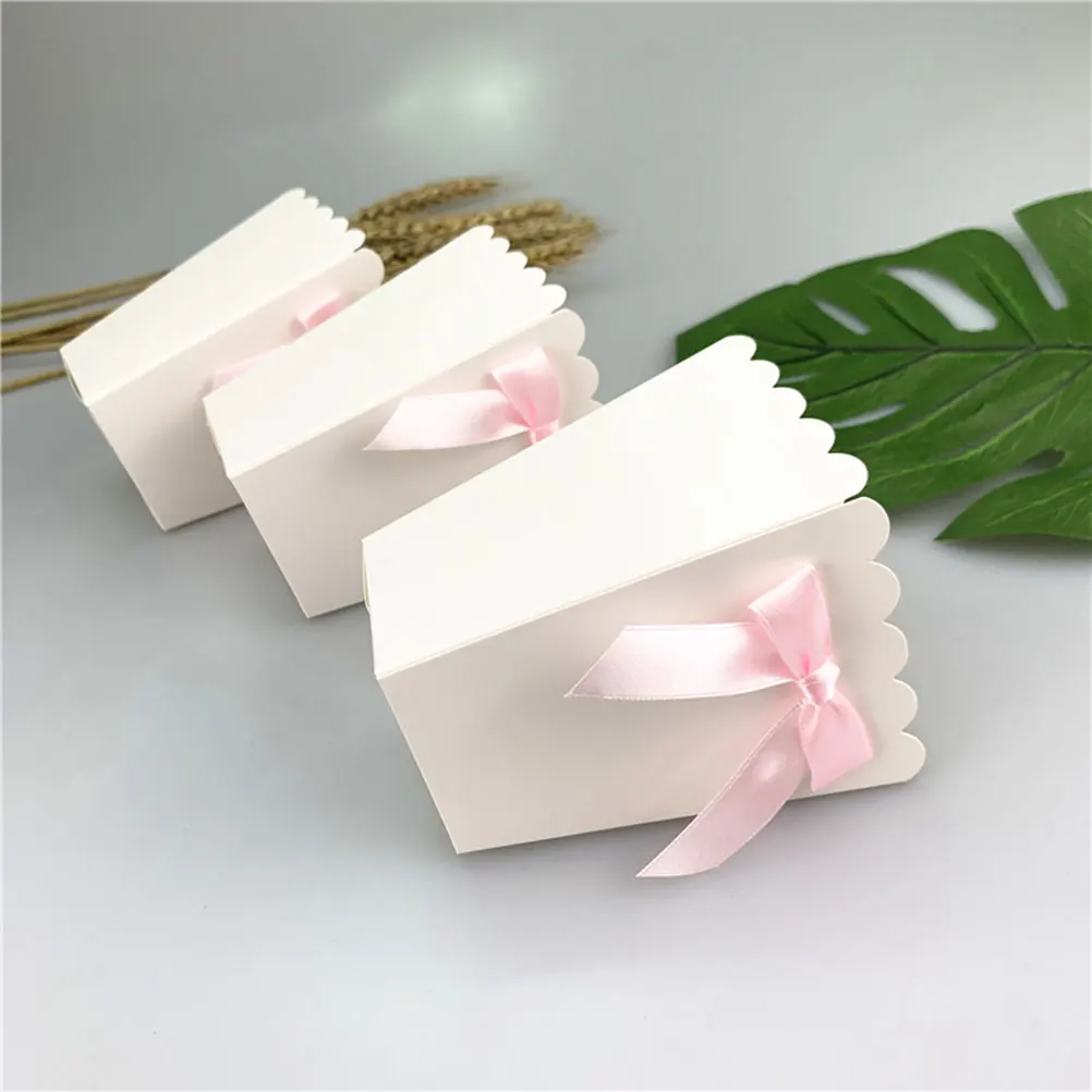 Food Snacks For Baby Shower - 12pcs 핑크 보우 팝콘 상자 파티