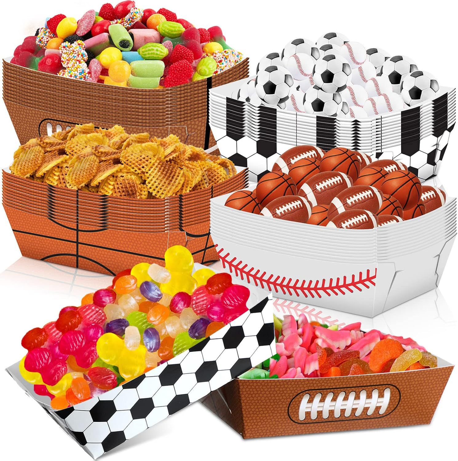 Food Snacks For Baby Shower - 6-48개 스포츠 테마 파티 축구 럭비