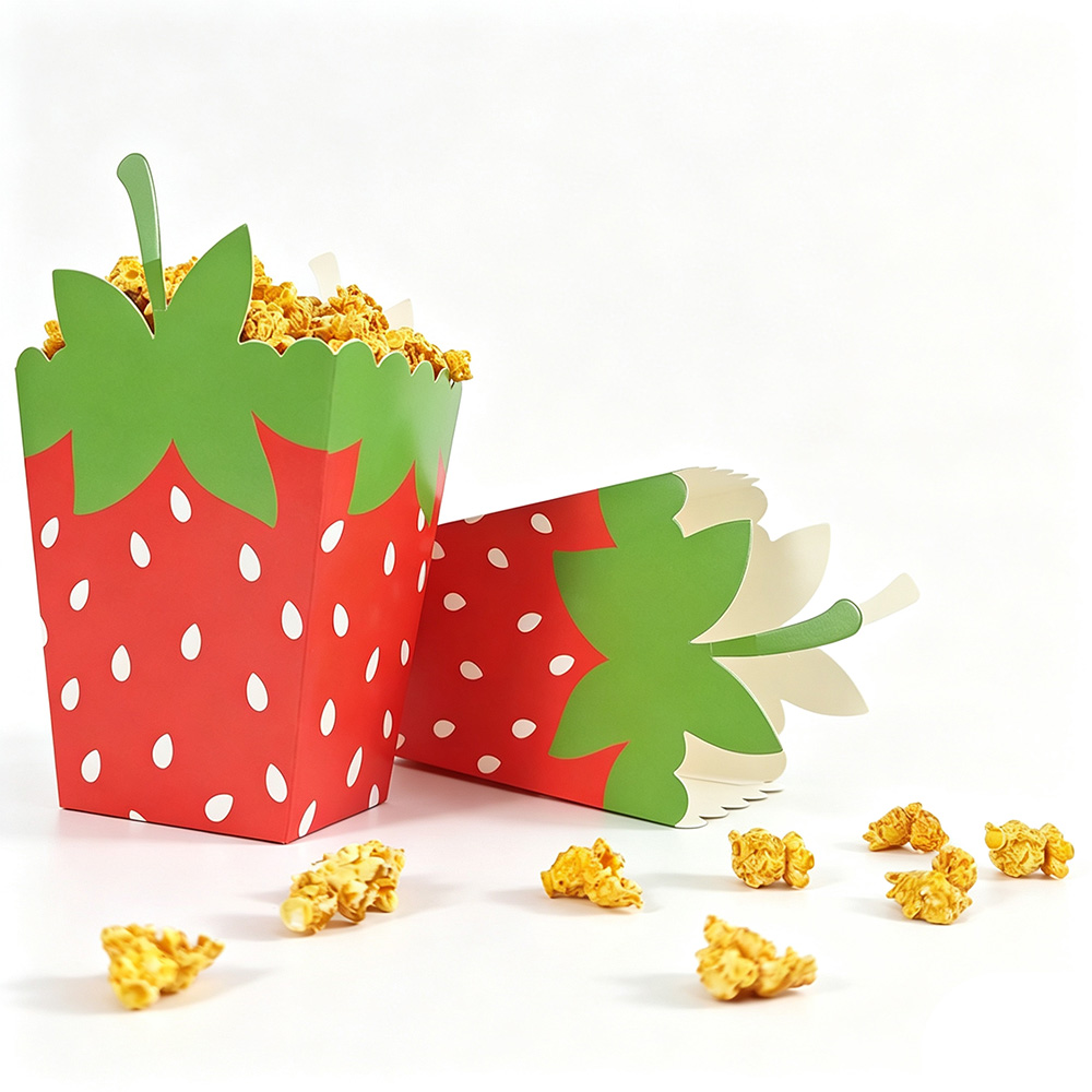 딸기 일회용 식품 트레이 종이 그릇 스낵 박스 빨대 선 - Food Snacks For Baby Shower 리뷰 및 가격