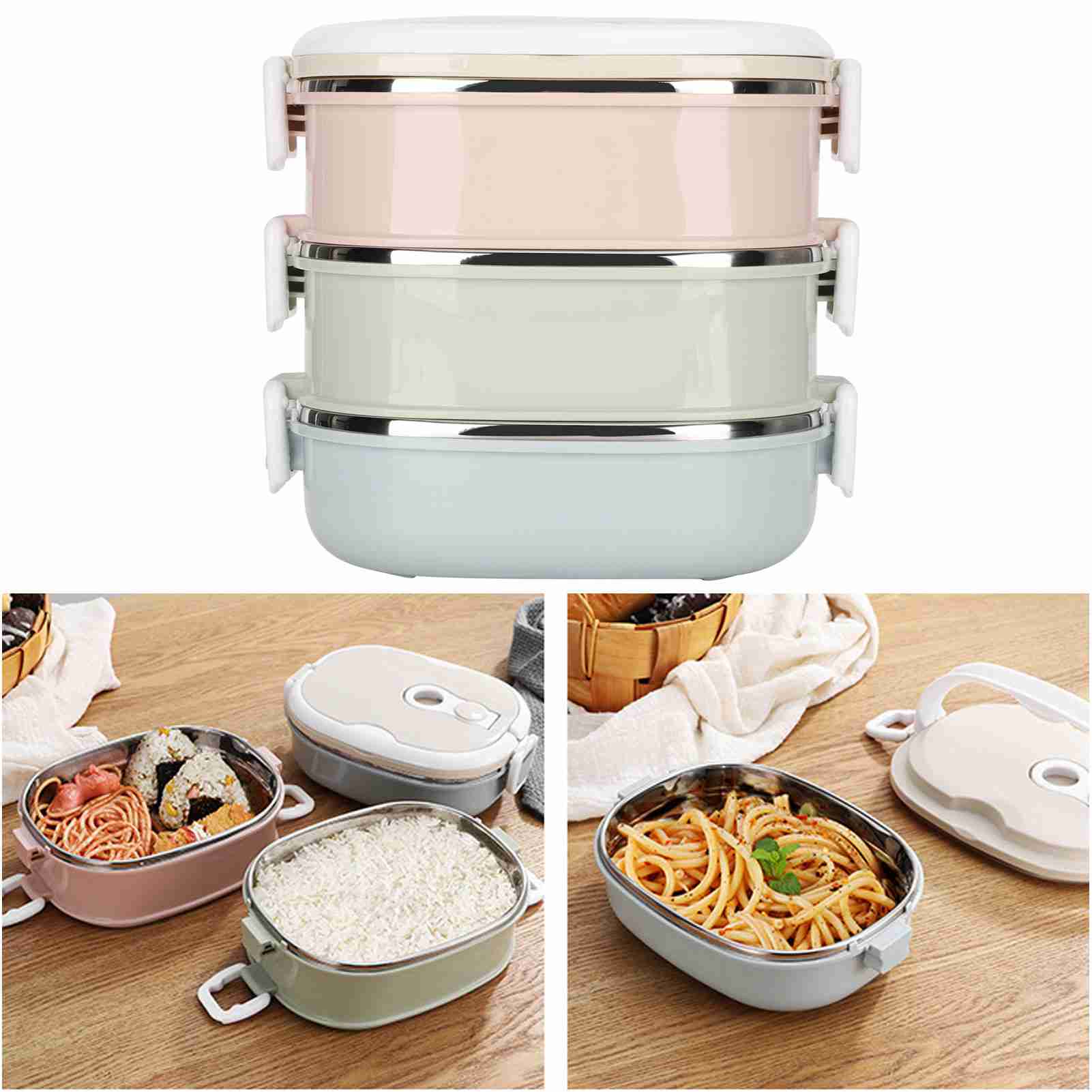 다층 도시락 대용량 휴대용 스테인리스 식품 용기 사무직 - Food Xxl 리뷰 및 가격