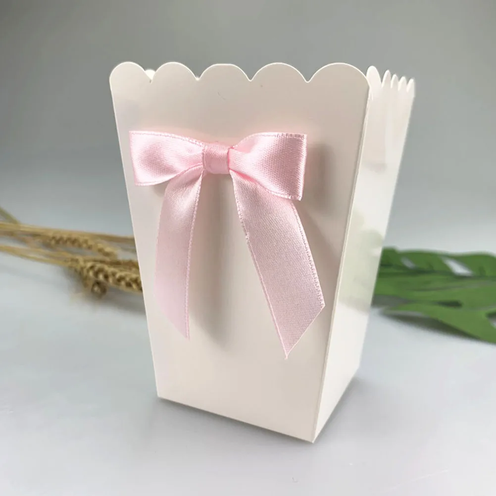 12pcs 핑크 보우 팝콘 상자 파티 용품 팝콘 선물  - Food Snacks For Baby Shower 리뷰 및 가격