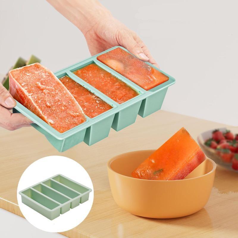 특대형 실리콘 음식 트레이(뚜껑 포함), 4구 대형 몰 - Food Xxl 리뷰 및 가격