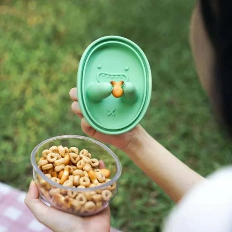 손을 깨끗이 유지하세요 실리콘 뚜껑이 있는 도시락 상자 - Food Snacks For Picnic 리뷰 및 가격