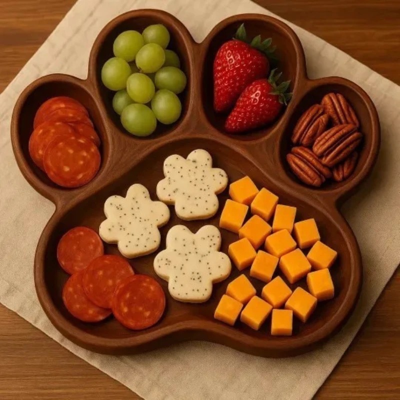 나무 문어 모양 서빙 트레이, 다용도 조리된 음식 플래 - Food Platter Snacks 리뷰 및 가격