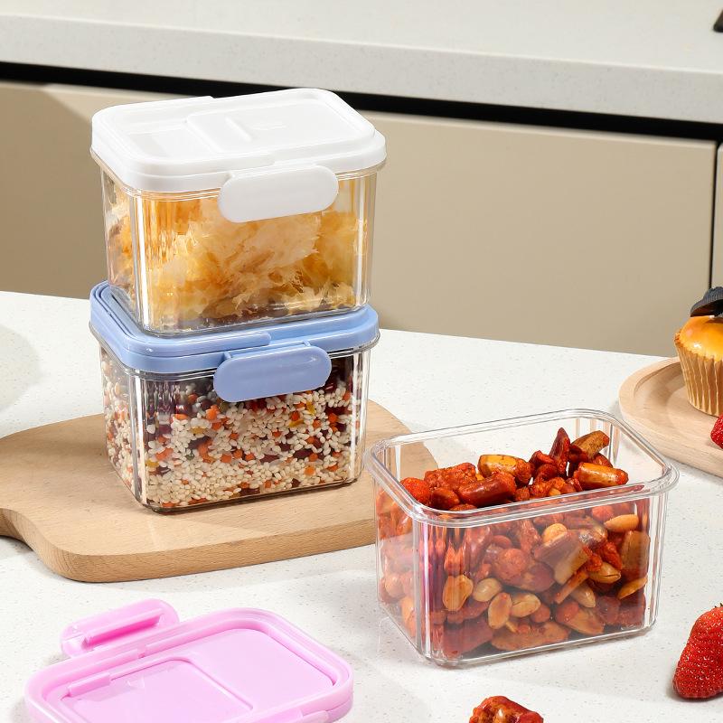 새로운 밀폐형 플라스틱 식품 보관 용기(손잡이 및 뚜껑 - Food Snacks For Picnic 리뷰 및 가격