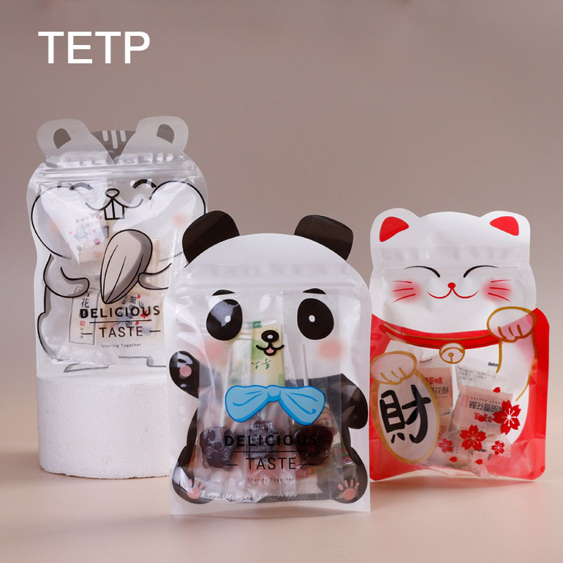 TETP 50Pcs 만화 스타일 스탠드 업 식품 포장  - Food Snacks For Baby Shower 리뷰 및 가격