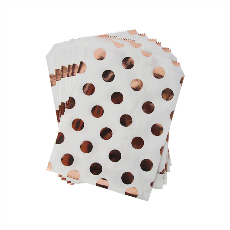 20/25pcs 골드/로즈 골드 도트/줄무늬 사탕 가방 - Food Snacks For Baby Shower 리뷰 및 가격