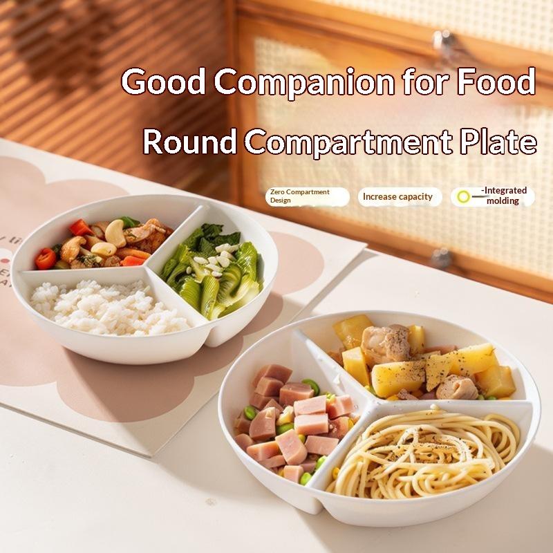 3칸 격자형 디너 플레이트 원형 플라스틱 스낵 서빙 플 - Food Platter Snacks 리뷰 및 가격
