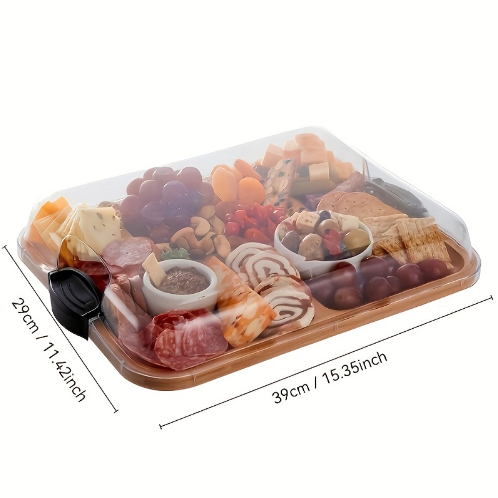 나무로 된 칸막이가 있는 사각형 스낵 트레이, 가정용  - Food Snacks In Japan 리뷰 및 가격